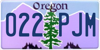 OR license plate 022PJM