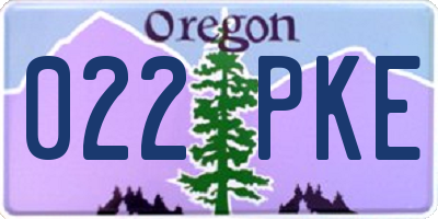 OR license plate 022PKE