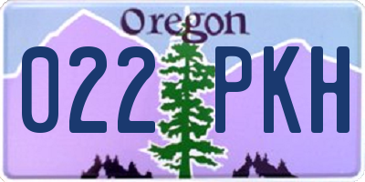OR license plate 022PKH
