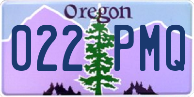 OR license plate 022PMQ