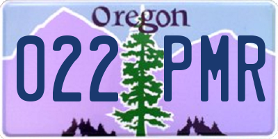 OR license plate 022PMR