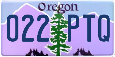 OR license plate 022PTQ