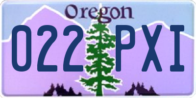 OR license plate 022PXI
