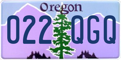 OR license plate 022QGQ