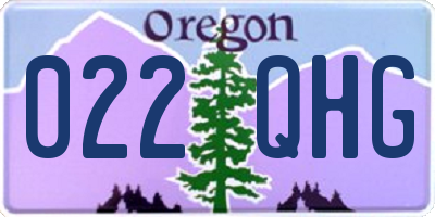 OR license plate 022QHG