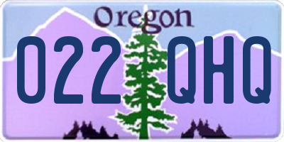 OR license plate 022QHQ