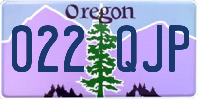 OR license plate 022QJP
