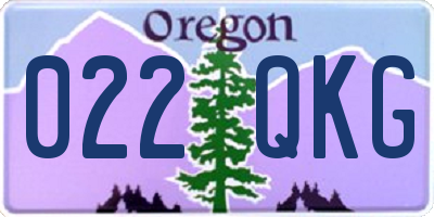 OR license plate 022QKG