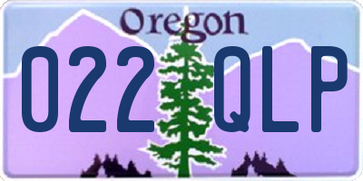OR license plate 022QLP