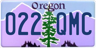 OR license plate 022QMC