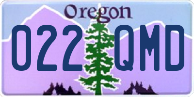 OR license plate 022QMD