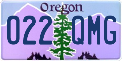 OR license plate 022QMG