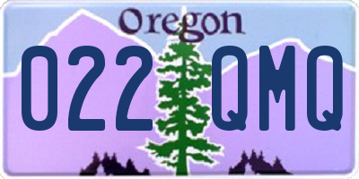 OR license plate 022QMQ