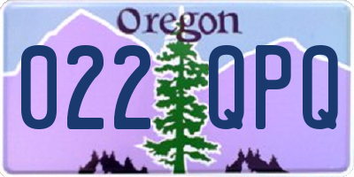 OR license plate 022QPQ