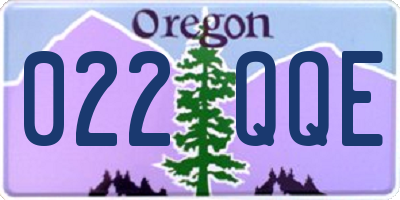 OR license plate 022QQE