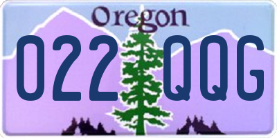 OR license plate 022QQG