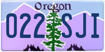 OR license plate 022SJI