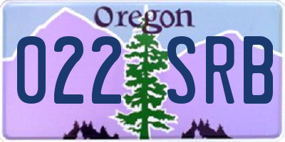 OR license plate 022SRB