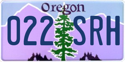 OR license plate 022SRH