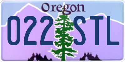 OR license plate 022STL