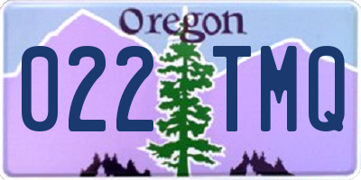 OR license plate 022TMQ