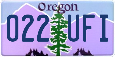 OR license plate 022UFI