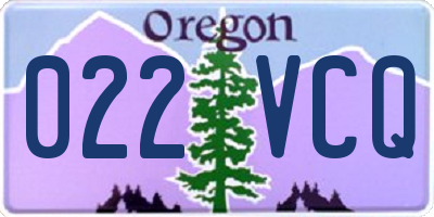 OR license plate 022VCQ