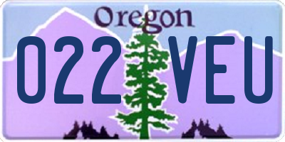 OR license plate 022VEU