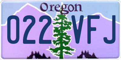 OR license plate 022VFJ