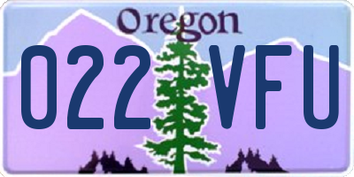 OR license plate 022VFU
