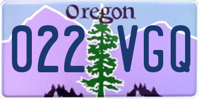 OR license plate 022VGQ