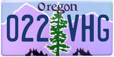 OR license plate 022VHG