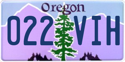 OR license plate 022VIH
