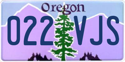 OR license plate 022VJS