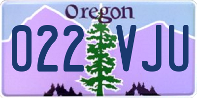 OR license plate 022VJU