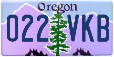OR license plate 022VKB