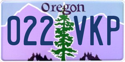 OR license plate 022VKP