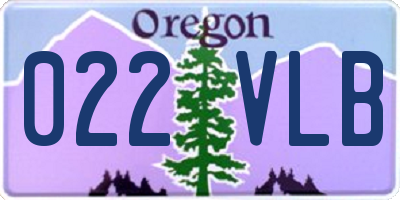 OR license plate 022VLB