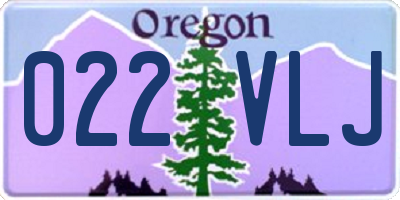 OR license plate 022VLJ