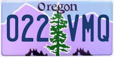 OR license plate 022VMQ
