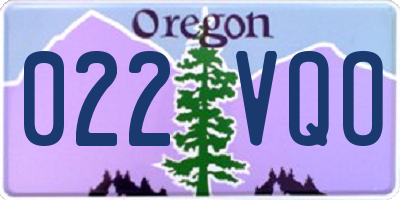 OR license plate 022VQO