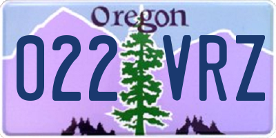 OR license plate 022VRZ