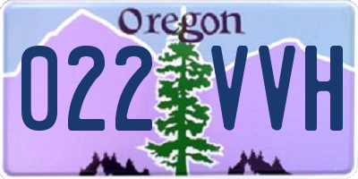 OR license plate 022VVH