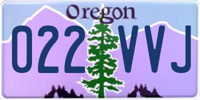 OR license plate 022VVJ