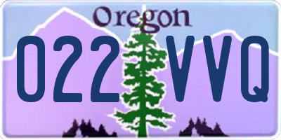 OR license plate 022VVQ