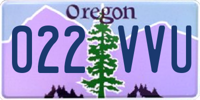OR license plate 022VVU