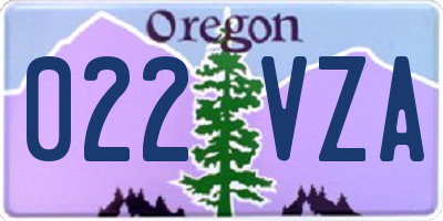 OR license plate 022VZA