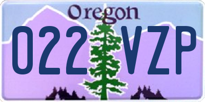 OR license plate 022VZP