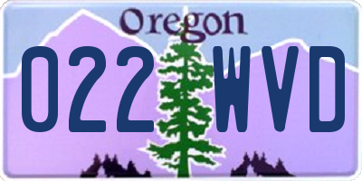 OR license plate 022WVD