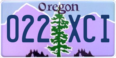 OR license plate 022XCI